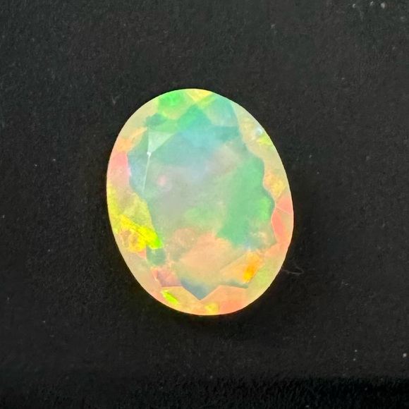 Natural Faceted Ethiopian Opal – 2.0 Carats, Oval Cut (10.88 x 8.80 mm)
